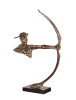 Indian Shooter Mounted on Black Base in Bronze Finish by AFD Home - AFD-11286315 - Image 1 of 0