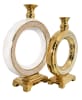 2 Piece Contemporary Circular Rhinestone Vase in Gold Finish by AFD Home - AFD-12001645 - Image 1 of 0