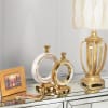 2 Piece Contemporary Circular Rhinestone Vase in Gold Finish by AFD Home - AFD-12001645 - Image 2 of 0