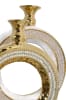 2 Piece Contemporary Circular Rhinestone Vase in Gold Finish by AFD Home - AFD-12001645 - Image 4 of 0