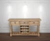 Farmhouse Wine Rack Console Table in Natural Finish by AFD Home - AFD-12005381 - Image 2 of 0