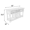 Farmhouse Wine Rack Console Table in Natural Finish by AFD Home - AFD-12005381 - Image 5 of 0