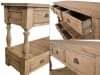 Farmhouse 6 Drawer Console Table in Solid Mahogany Wood by AFD Home - AFD-12005388 - Image 4 of 0