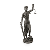 Lady Blind Justice Sculpture in Bronze Tone Finish by AFD Home - AFD-12005883 - Image 1 of 0