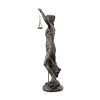 Lady Blind Justice Sculpture in Bronze Tone Finish by AFD Home - AFD-12005883 - Image 2 of 0