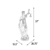 Lady Blind Justice Sculpture in Bronze Tone Finish by AFD Home - AFD-12005883 - Image 5 of 0