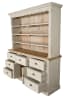 Farmhouse Cote de Azur Hutch in White Chalk and Natural Finish by AFD Home - AFD-12008048 - Image 3 of 0