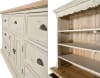 Farmhouse Cote de Azur Hutch in White Chalk and Natural Finish by AFD Home - AFD-12008048 - Image 4 of 0