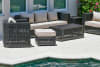 Monterey Outdoor Club Ottoman in Synthetic Weave Finish by AFD Home - AFD-12008198 - Image 4 of 0
