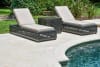 Monterey 3 Piece Outdoor Chaise with Side Table in Powder Coated Finish by AFD Home - AFD-12008504 - Image 1 of 0