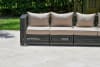Monterey Outdoor Armless Single Seater in Synthetic Weave Finish by AFD Home - AFD-12008505 - Image 3 of 0