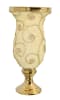 Pearl And Swirl Golden Chalice Vase in Gold Finish by AFD Home - AFD-12009185 - Image 1 of 0