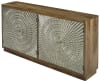 Modern Mango Aluminum Credenza Cabinet in Brown Finish by AFD Home - AFD-12009368 - Image 1 of 0