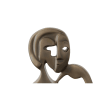 Platina Pecasso Lady in Bronze Finish by AFD Home - AFD-12009542 - Image 3 of 0