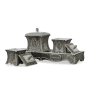 4 Piece Laviere Keepsake Organizer Tray in Silver Finish by AFD Home - AFD-12009553 - Image 2 of 0