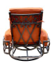 Chillounger 3 Piece Swivel Loungers Set with Side Table in Powder Coat Finish by AFD Home - AFD-12011176 - Image 5 of 0