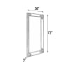 Monte Carlo Vertical Mirror in Antiqued Silver Leaf Finish by AFD Home - AFD-12013648 - Image 5 of 0