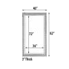Silverton Frame Mirror in Antique Silver Finish by AFD Home - AFD-12014033 - Image 5 of 0