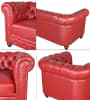 Classic Chesterfield 2 Piece Living Room Set in Red Fabric by AFD Home - AFD-12014090 - Image 5 of 0