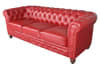 Classic Chesterfield Sofa in Red Fabric by AFD Home - AFD-12014091 - Image 2 of 0