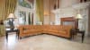 Classic Chesterfield Sectional with Ottoman in Tan Fabric by AFD Home - AFD-12014120 - Image 2 of 0