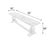 American Farmhouse Reclaimed Wood Bench in Natural Wood Finish by AFD Home - AFD-12014216 - Image 5 of 0