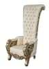 Platine Spectacular Palace High Back Chair in Champagne Golden Silver Finish by AFD Home - AFD-12014225 - Image 1 of 0