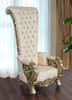 Platine Spectacular Palace High Back Chair in Champagne Golden Silver Finish by AFD Home - AFD-12014225 - Image 2 of 0