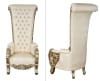 Platine Spectacular Palace High Back Chair in Champagne Golden Silver Finish by AFD Home - AFD-12014225 - Image 3 of 0
