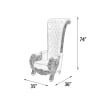 Platine Spectacular Palace High Back Chair in Champagne Golden Silver Finish by AFD Home - AFD-12014225 - Image 5 of 0