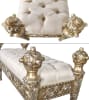 Platine Chapelle 3 Seater Bench in Champagne Golden Silver Finish by AFD Home - AFD-12014228 - Image 4 of 0