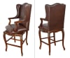 The Deluxe Leather Swivel Bar Stool in Multistep Vintage Estate Finish by AFD Home - AFD-12014256 - Image 3 of 0