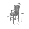 The Deluxe Leather Swivel Bar Stool in Multistep Vintage Estate Finish by AFD Home - AFD-12014256 - Image 5 of 0