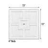 Majestic Square Ceiling Medallion in White Finish by AFD Home - AFD-12014627 - Image 5 of 0