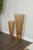 2 Piece Large And Small Floor Vases in Soft Gold Finish by AFD Home - AFD-12014770 - Image 4 of 0