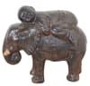 Baby Monk on Elephant in Black and Earthy Finish by AFD Home - AFD-12015839 - Image 1 of 0