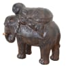 Baby Monk on Elephant in Black and Earthy Finish by AFD Home - AFD-12015839 - Image 3 of 0