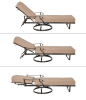 Savannah Swivel Chaise Lounge in Powder Coat Finish by AFD Home - AFD-12015970 - Image 5 of 0