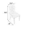 Inverness Farmhouse Work Shop Dining Chair in Neutral Linen with Light Tone Finish by AFD Home - AFD-12016149 - Image 5 of 0