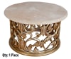 Platine 3 Piece Round Coffee Table Set in Creama Marfil Marble Tops by AFD Home - AFD-12016155 - Image 4 of 0