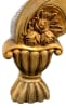 Hand-Carved Chaise in Cream Fabric with Gold Finish by AFD Home - AFD-12016296 - Image 4 of 0