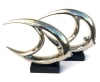 2 Piece Mirrored Chrome Fish in Silver Finish by AFD Home - AFD-12016314 - Image 1 of 0