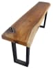 Live Edge Console Table with Square Iron Legs in Natural Suar Wood by AFD Home - AFD-12016367 - Image 3 of 0