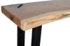 Live Edge Console Table with Square Iron Legs in Natural Suar Wood by AFD Home - AFD-12016367 - Image 4 of 0