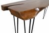 Mountain Studio Live Edge Console Table in Softer White Wash by AFD Home - AFD-12016376 - Image 5 of 0