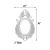 Venetian Style Royal Peacock Mirror in Glass Clear Finish by AFD Home - AFD-12016464 - Image 4 of 0