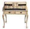 Farmhouse Style Escritoire Desk after Chippendale in Natural Mahogany Finish by AFD Home - AFD-12016721 - Image 3 of 0