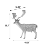 Fallow Deer Buck in Hand-Painted Multicolored Finish by AFD Home - AFD-12017079 - Image 5 of 0