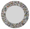 Quilled Large Pyramid Art Round Mirror in Multicolored Finish by AFD Home - AFD-12017316 - Image 1 of 0