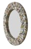 Quilled Large Pyramid Art Round Mirror in Multicolored Finish by AFD Home - AFD-12017316 - Image 3 of 0